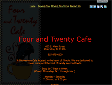Tablet Screenshot of fourandtwentycafe.com